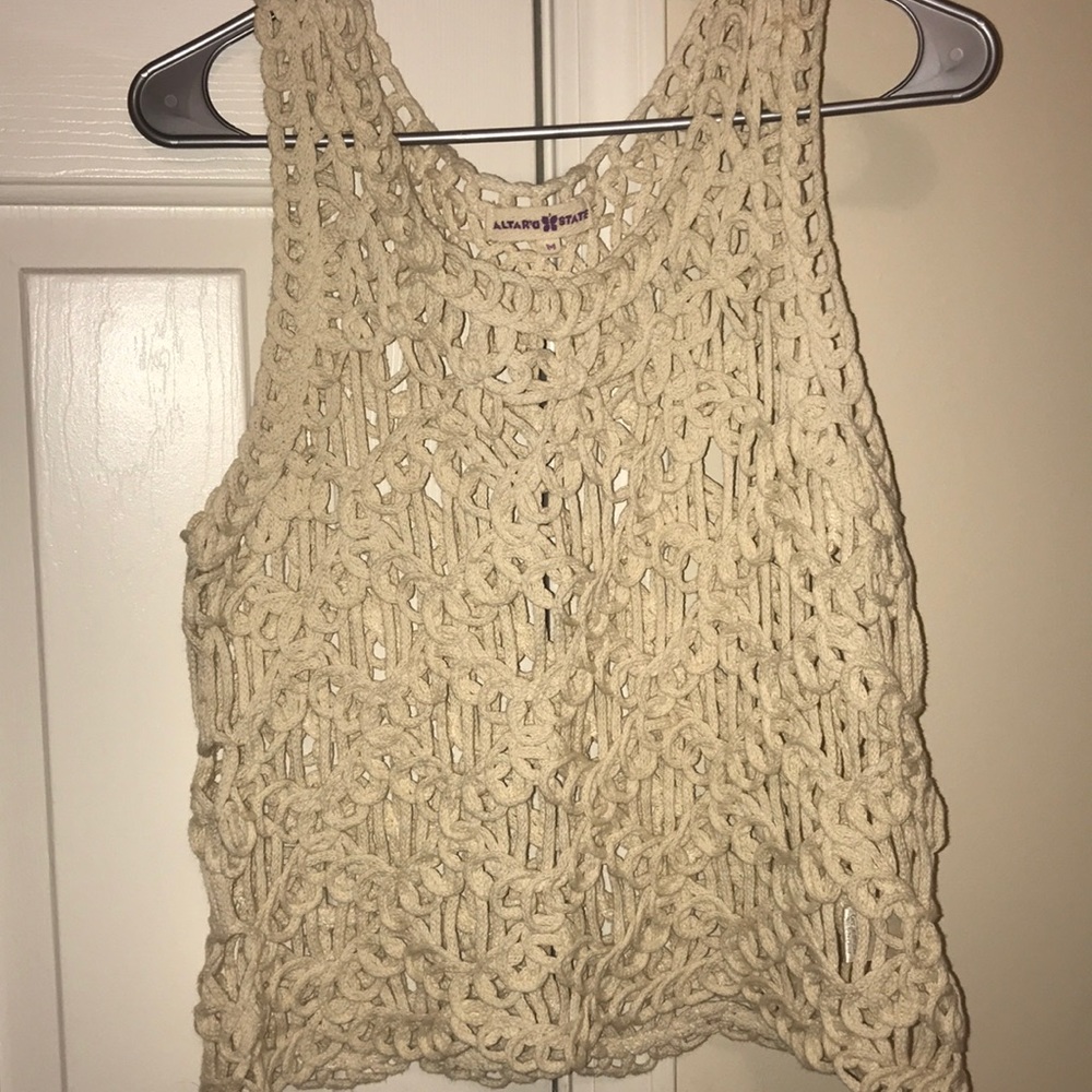 Like new Altar’d State crochet top